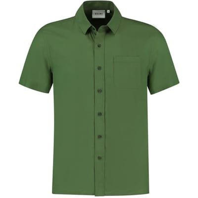 Shiwi Ethan Shortsleeve Shirt Cilantro Green Size: S | Casual Shirts Outlet | Heren | Groen