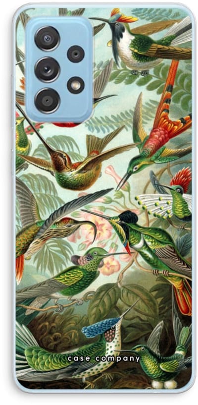 Case Company® - Hoesje geschikt voor Samsung Galaxy A73 hoesje - Haeckel Trochilidae - Soft Cover Telefoonhoesje - Bescherming aan alle Kanten en Schermrand