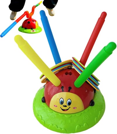 Gooispel Lieveheersbeestje - Werpspel Kinderen - Buiten Spelen - Muzikaal Springspel - 27 x 245 x 13 cm