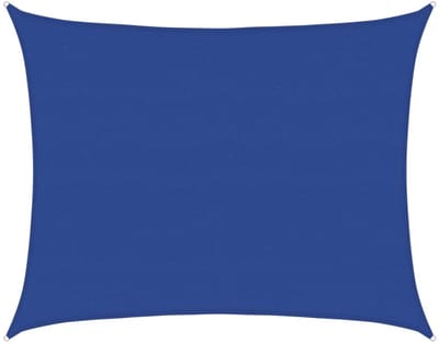 vidaXL - Zonnezeil - 160 - g/m² - rechthoekig - 6x8 - m - HDPE - zwart