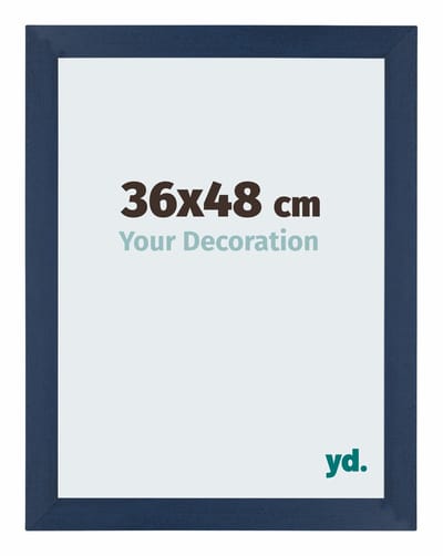 Your Decoration - Puzzellijst 36x48 cm - Donkerblauw Geveegd - Puzzellijst 500-1000 stukjes - MDF Fotolijst - Mura