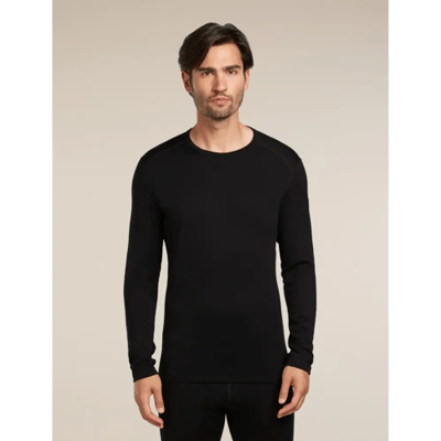 Icebreaker 260 Tech LS Crewe Thermal Top Heren (Maat - L, Kleur - BLACK)