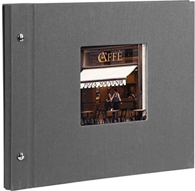 Fotoalbum met Foto-Uitsparing en 40 Zwarte Pagina's - 30x25 cm - Mooi en Duurzaam Fotoboek