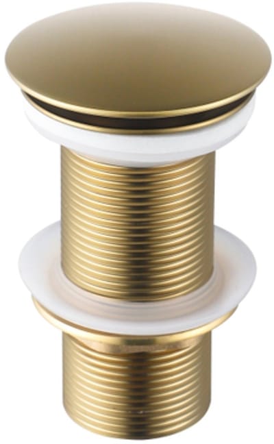 FugaFlow Eccelente Acces - verlengde afvoerplug - Geborsteld Messing PVD (Goud)