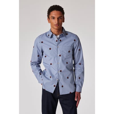 Paul Smith Mens Ls Tailored Fit Shirt Light Blue Maat: M | Zakelijke Overhemden Outlet | Heren | Blauw