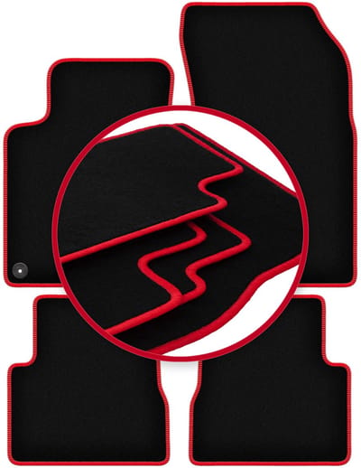 CARLUX-RED automatten voor: Opel Corsa F hatchback (2019-)