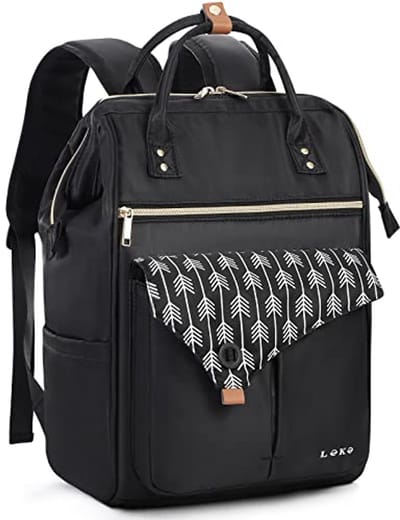 Dames Rugzak met Laptop Compartment en Antifraudetas, 15.6 Inch Laptop Rugzak