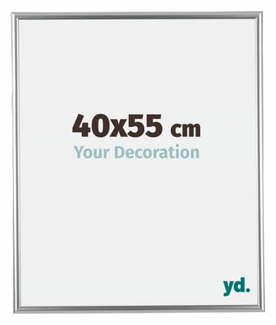 Your Decoration - Fotolijst 40x55 cm - Kunststof - Zilver - Bordeaux
