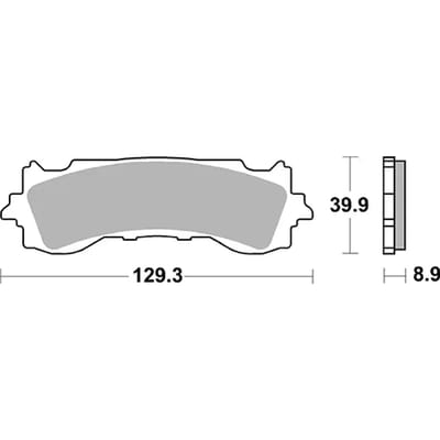 Motorfiets remblokken SBS 952HS