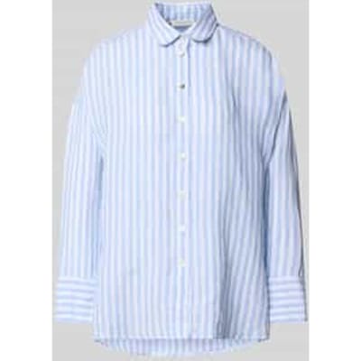 relaxed fit linnen blouse in all-over look