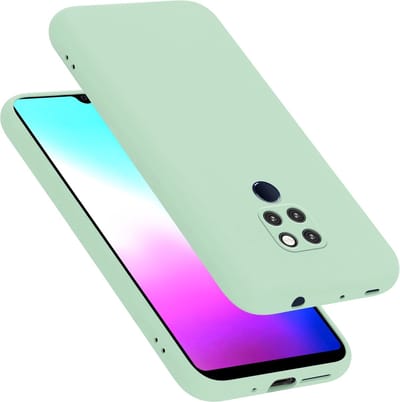 Cadorabo Hoesje geschikt voor Huawei MATE 20 in LIQUID LICHT GROEN - Beschermhoes gemaakt van flexibel TPU silicone Case Cover