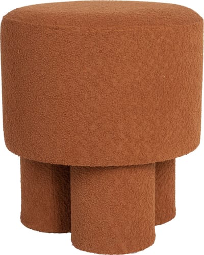 Housecraft Living Marcos Kruk/ Poef Bouclé Rood/ Bruin