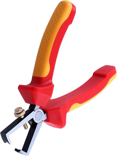 Isolatie Draad Stripper - Draadknipper - Elektra Klussen - 1000V Hoogspanning - 6 inch - Geel