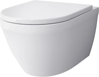 Wandtoilet Set - Hangend Toilet - Moderne Badkamer - Randloos Ontwerp - 52 x 355 cm - Wit