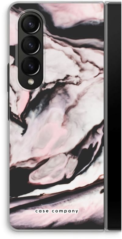 Case Company® - Hoesje geschikt voor Samsung Galaxy Z Fold4 hoesje - Roze stroom - Soft Cover Telefoonhoesje - Bescherming aan alle Kanten en Schermrand