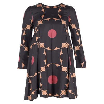 Marc By Marc Jacobs retro mini-jurk met bloemenprint in veelkleurige zijde