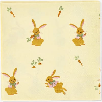 Servetten Pasen - Paashaas - Konijn - Kuiken - Easter _ Boerderij - 16 stuks - 16,5 x 16,5 cm - 16 stuks