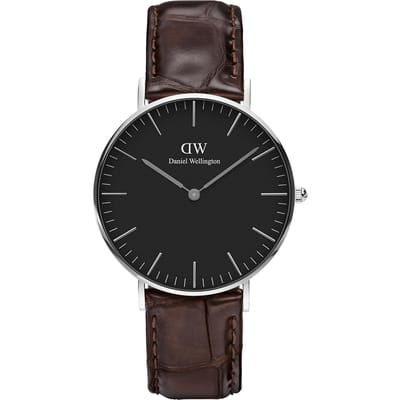 Daniel Wellington DW Watch Classic York Black Silver 36mm