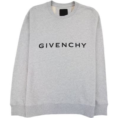 Givenchy Archetype slim-fit sweatshirt in lichtgrijs fleece