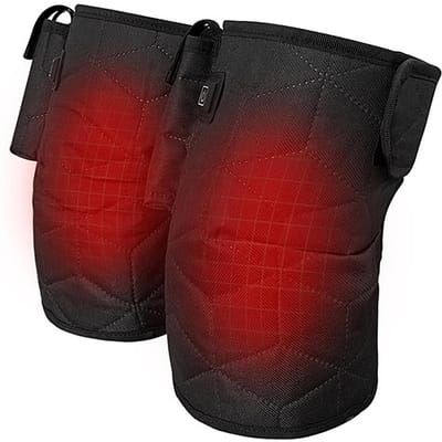 Knie Elektrische Verwarmingskussen 3 Temperatuur Controle Kniebrace Winter Kniewarmer zwart
