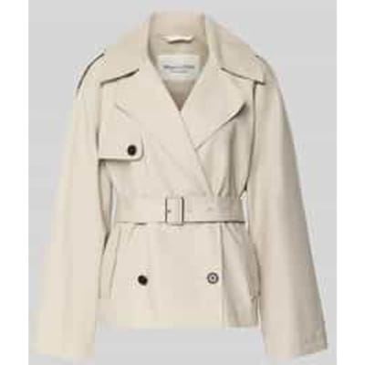 Regular fit Trenchcoat van Mix van katoen en lyocell