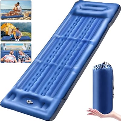 Zelfopblazende Ultraleichte Luchtmatras 12 cm Hoog voor Camping en Outdoor