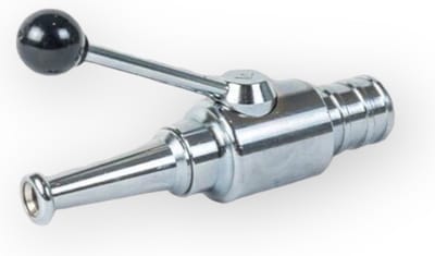 Straalpijp - kogelstraalpijp - brandslanghaspel - messing - 19 mm - 3/4" - KIWA keurmerk - NEN-EN-671