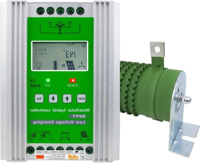 Hybride Laadregelaar - Wind Zonne Controller - Energie Systeem Beheer - MPPT Wind Zonne Controle - 48V - Zilverkleurig