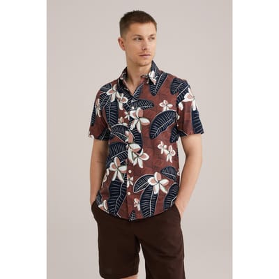 We Fashion Shirt Vintage Red Size: XL | Casual Shirts Outlet | Heren | Bruin