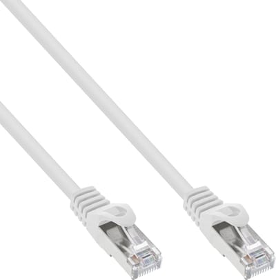 InLine® Patchkabel, SF/UTP, Cat.5e, wit, 10m