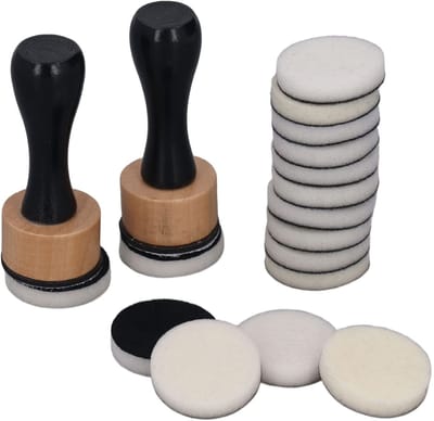 Dailygoods - Inktmenggereedschap - Mini-inkt - Mengspons - 3 x 7,5 cm - Reservepads - Geschikt voor tekenen en schilderen - Verfinkt