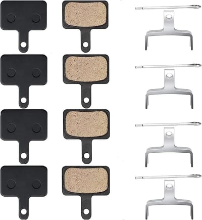 4 Paar High Performance Remblokken voor Fiets Schijfremmen - Disc Rempads en Veer voor Deore, TRP, Tektro