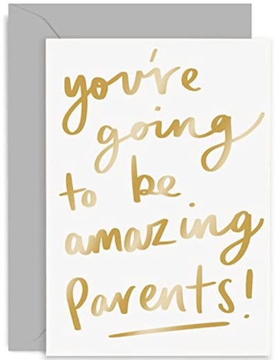 Prachtige kaart voor aanstaande ouders - Baby Aankondiging en Baby Shower Kaart