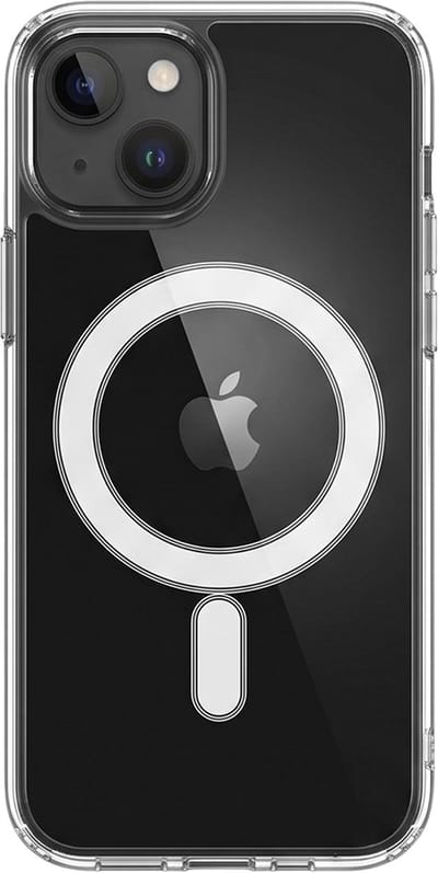Bigben Connected, Hoesje geschikt voor iPhone 14 Plus - Hybride MagSafe Compatibel, Transparant
