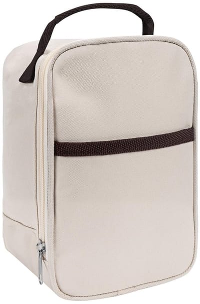 Dailygoods- Thermische Tas Geïsoleerd - Lunchtas Volwassenen - Draagbaar voor Kantoorwerk - Outdoor Picknick - 11 x 10 x 19 cm - Beige