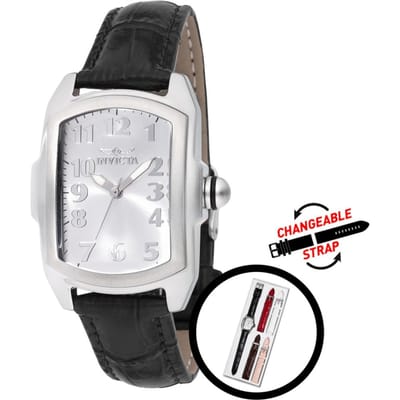 Invicta Lupah 48949 Dames Horloge - Quartz Uurwerk - Roestvrij Staal met zilveren Wijzerplaat - 29mm