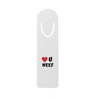 Hacebo® - love u neef metalen boekenlegger - Neef - de liefste neef - verjaardag - cadeautje voor neef - neef artikelen - kado - geschenk Bladwijzer boekenleggers - 12.7 cm x 3.2cm