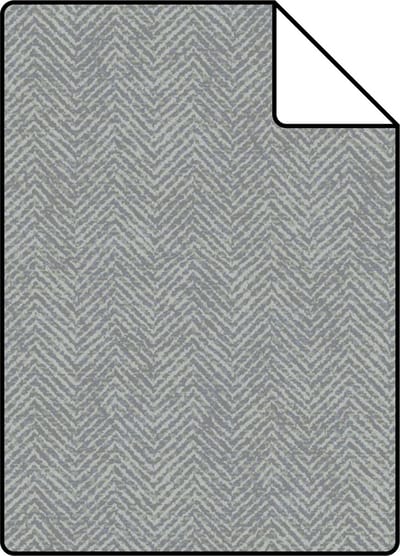 Proefstaal Origin Wallcoverings behang twill weving blauw grijs - 26,5 x 21 cm - 347667-S