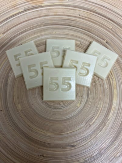 Callebaut - Chocolade cijfer 55 - Cadeau verjaardag - Smaak wit