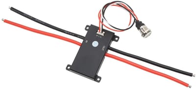 OmGoods - Dailygoody - Hoogspanning Knopschakelaar - Anti Spark Switch - 90V Aluminium - Voor Robots - Schakeltechniek - Veiligheid - Voor Elektronische Toepass.