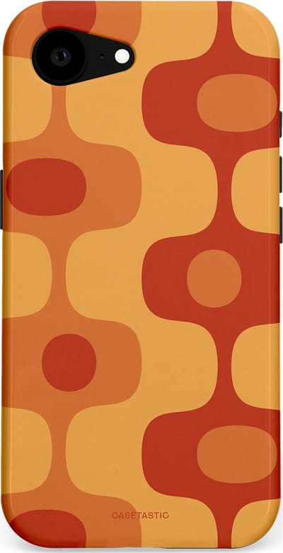 Casetastic Hoesje Geschikt voor Apple iPhone 16e Magsafe - Stijlvolle Beschermende Duo-layer Case - Vintage Rust