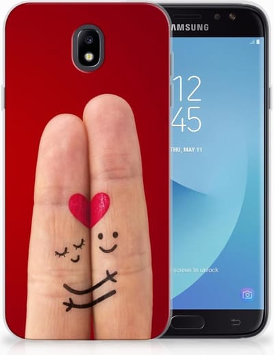 Samsung Galaxy J7 2017 | J7 Pro Silicone Back Cover Liefde - Origineel Romantisch Cadeau