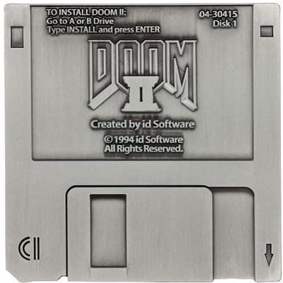 FaNaTtik - Doom II - Floppy Disk Replica (Antique Silver Edition)