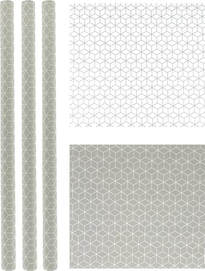 Cube Design cadeaupapier 300 x 70cm - 3 stuks