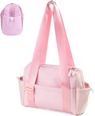 Sporttas Dames - Duffeltas - Sport en Reizen - Waterdicht Scheidingsontwerp - 30.5 x 17.8 cm - Roze