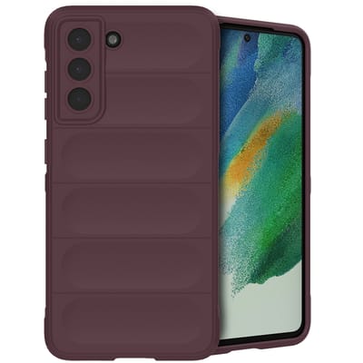 imoshion Hoesje - Geschikt voor Samsung Galaxy S21 FE - EasyGrip Backcover - Aubergine