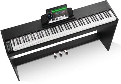 Golaro Digitale Piano - Elektrische Piano - Keyboard - Piano - Keyboard Piano - Digitale Piano 88 toetsen - Zwart met houtnerf