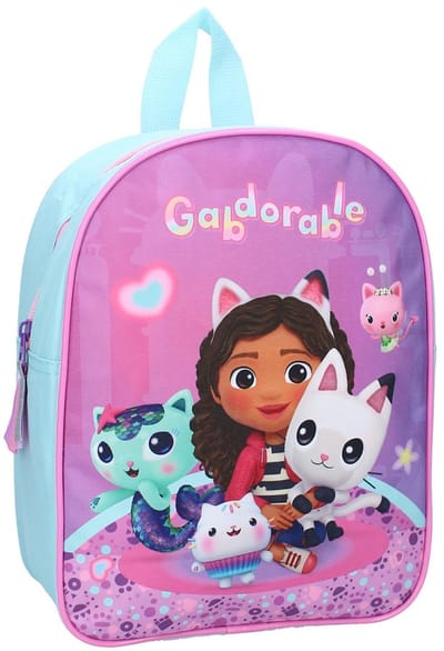 Gabby’s Dollhouse Rugzak – Schattige kinderrugzak met Gabby & haar vriendjes – Ruim hoofdvak en verstelbare schouderbanden – Ideaal voor school, opvang of dagjes uit – Lichtgewicht, stevig en comfortabel – Perfect cadeau voor jonge Gabby-fans