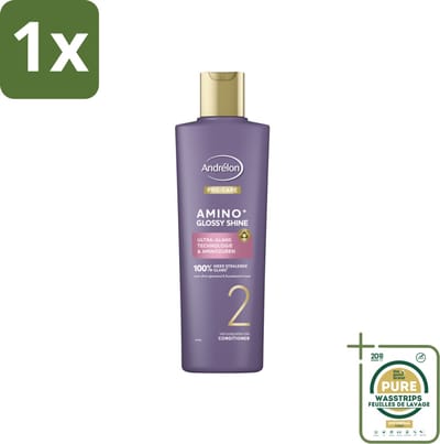 1 x Andrélon – Conditioner – Pro Care Amino+ Glossy Shine – 250 ml- Haar Glans - Aminozuren - Glossy Shine - Haar Verzorging - Haar Transformeren