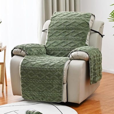 Housse de Fauteuil Inclinable Tissage Jacquard Protections de Chaise Housses pour Salon Protecteur de Fauteuil Inclinable Doux gray